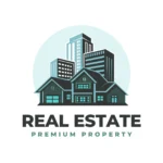 real estate logo premium property design by digital marketing company in ahmedabad digital marketing consultant in ahmedabad